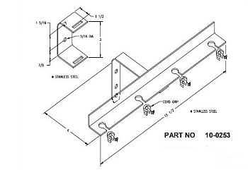 Zoeller 10-0253 Stainless Steel Bracket Assembly for a Four Float System
